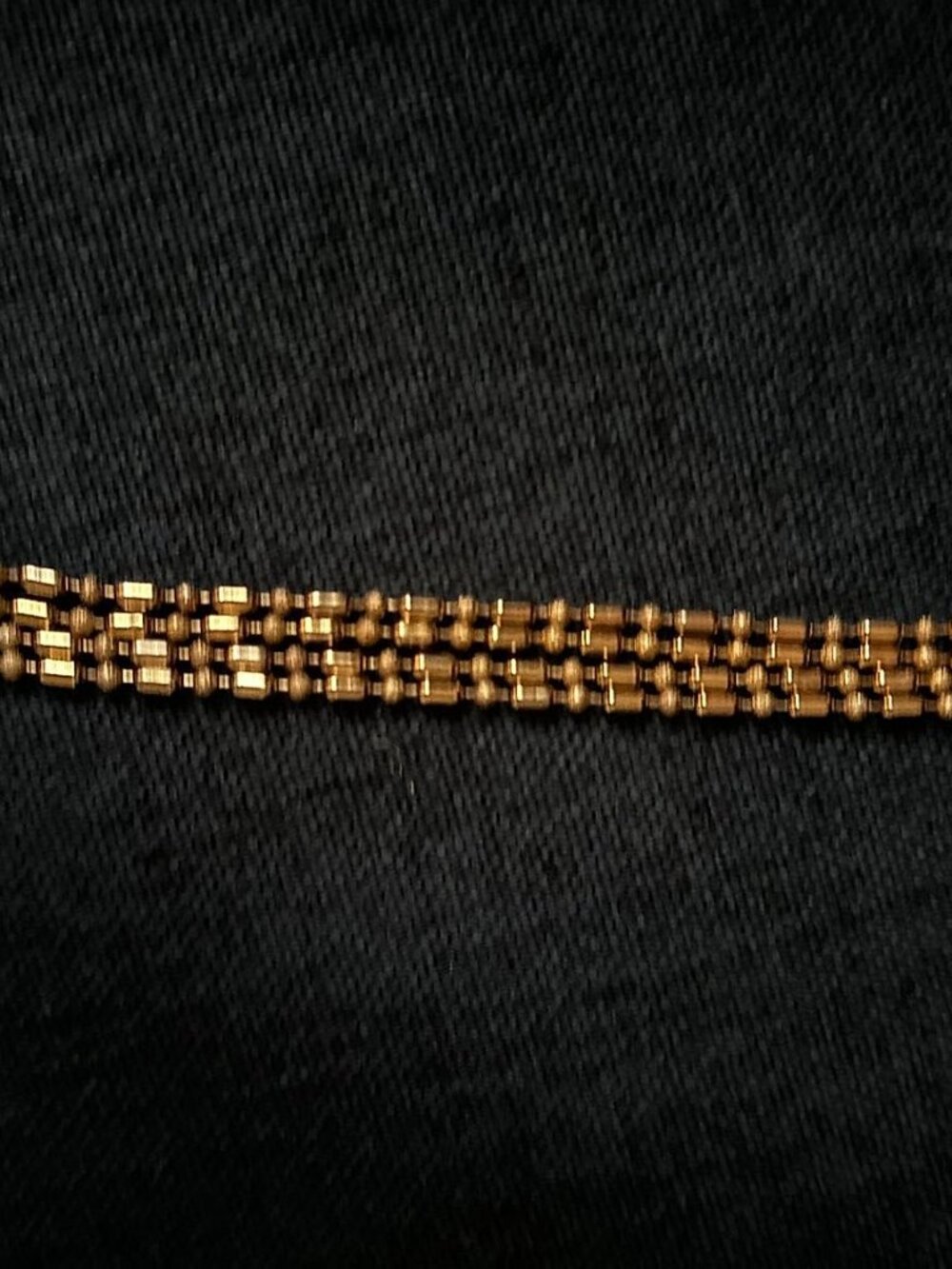 Gold-Tone Multi-Strand Beaded Costume Jewelry Bracelet, 6 in., Barrel and Round